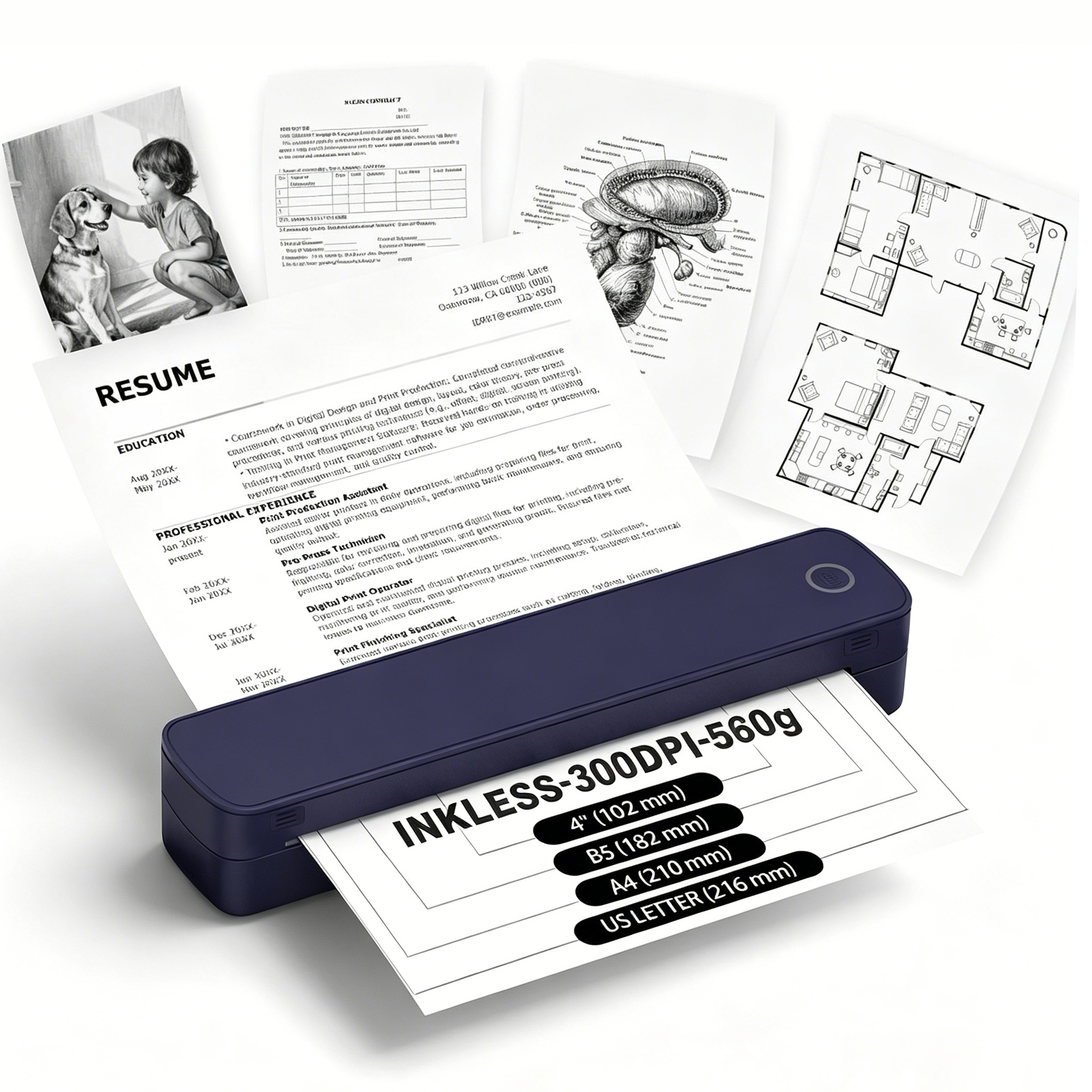 A4 Thermal Printer Mini Portab - Commercial Document Printing recensione e prezzo