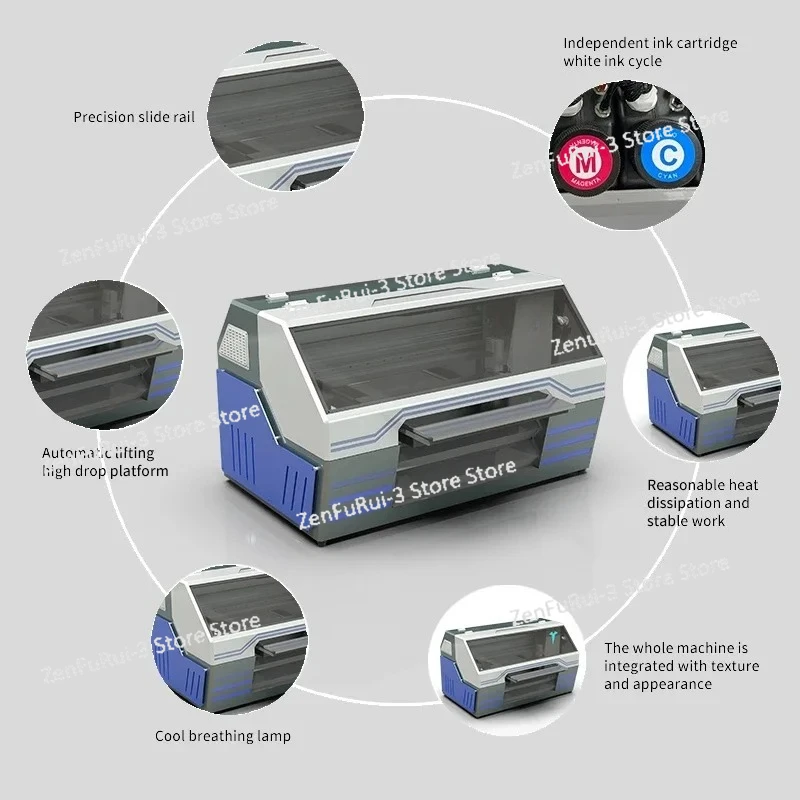 A2 Size UV Flatbed Printer 3D  - Uv Flatbed Printer recensione e prezzo