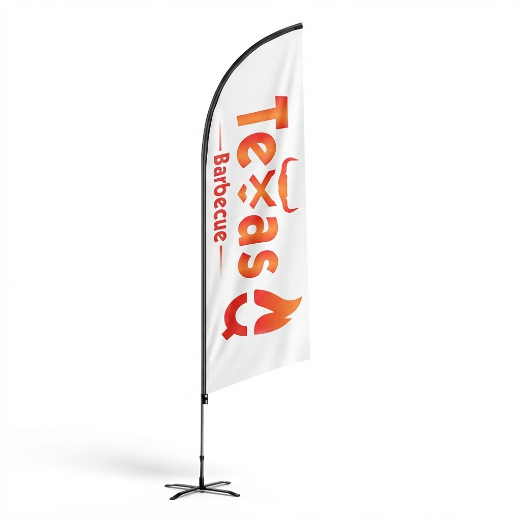 Customized single-edged flags, - Commercial Printing Images recensione e prezzo