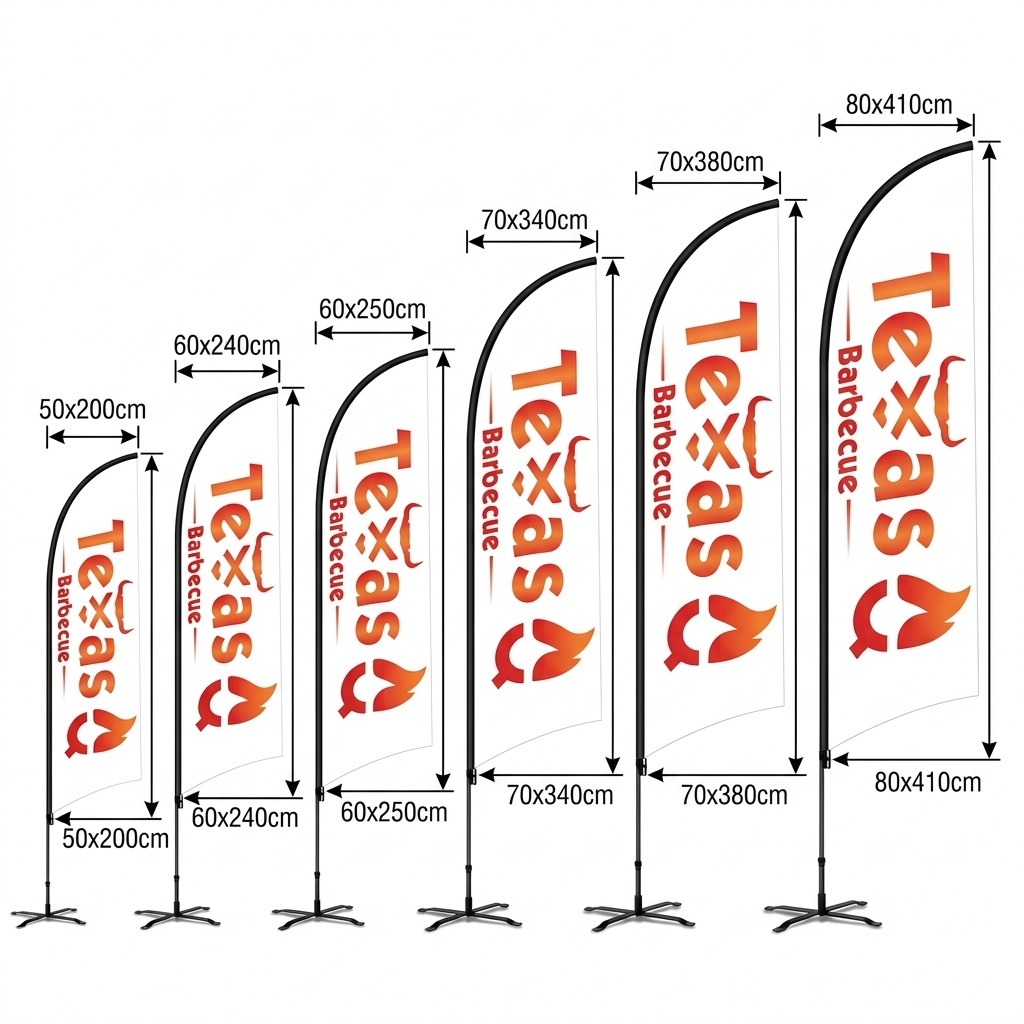 Customized single-edged flags, - Commercial Printing Images recensione e prezzo