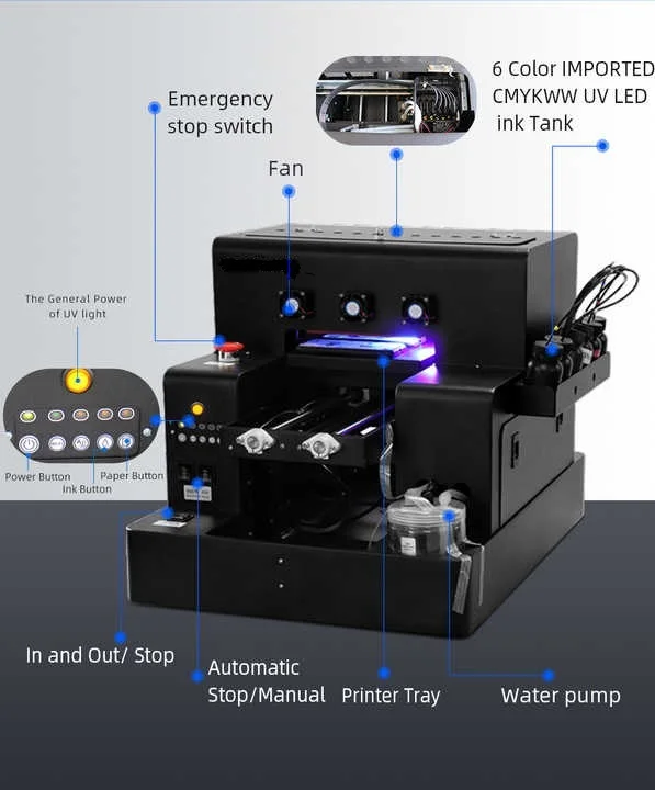 Irtop UV LED Printer A4 UV Fla - Uv Flatbed Printer recensione e prezzo